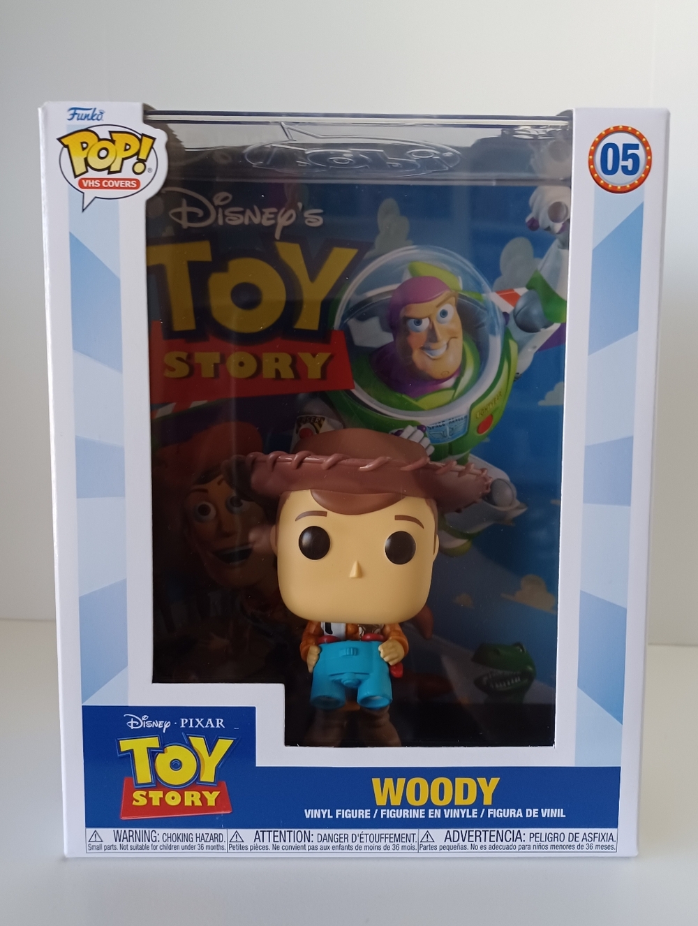 Pixar Disney Woody Toy Story 05 VHS Cover Vinyl Figure Funko Pop
